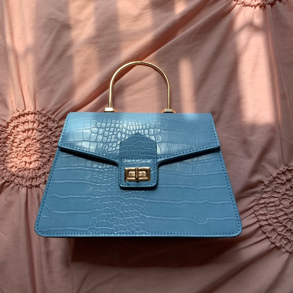 Croc embossed bag